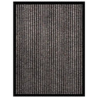 Deurmat met gestreept grijs en naaldvilt oppervlak voor vuilpreventie - Beige / 60 x 80 cm / 1 - Deurmatten