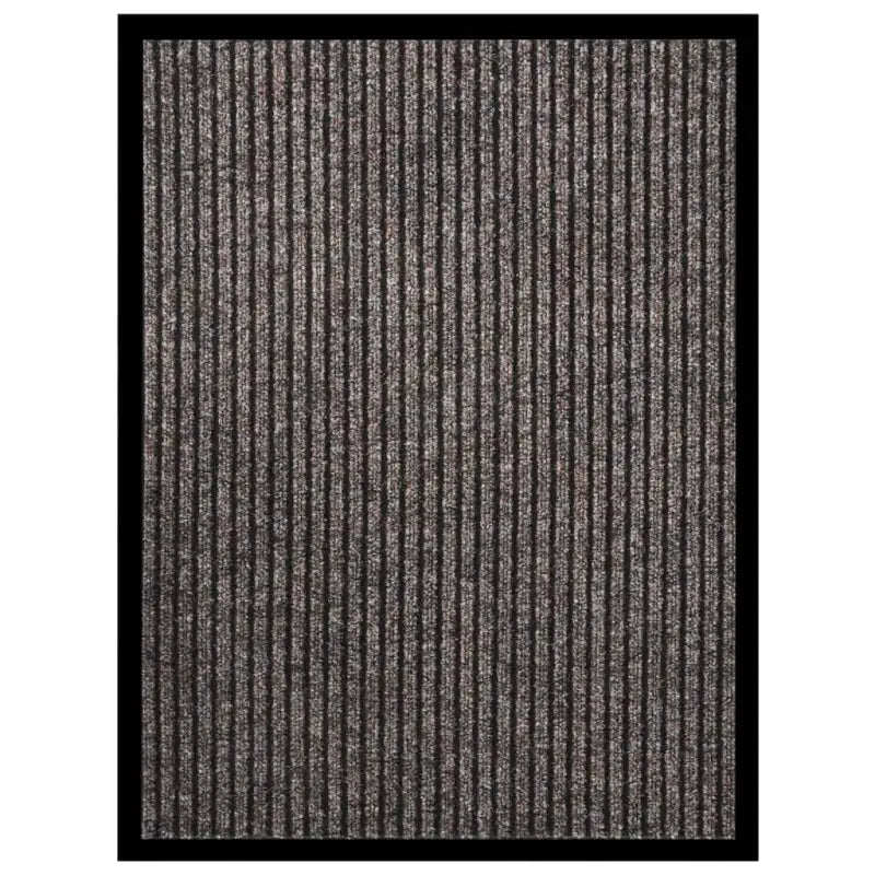 Deurmat met gestreept grijs en naaldvilt oppervlak voor vuilpreventie - Beige / 60 x 80 cm / 1 - Deurmatten
