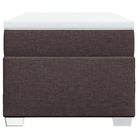 Donkerbruin boxspringbed met ademend vermogen en zachte materiaal vulling - Bedden & bedframes