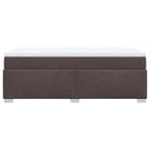 Donkerbruin boxspringbed met ademend vermogen en zachte materiaal vulling - Bedden & bedframes