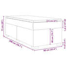 Donkerbruin boxspringbed met ademend vermogen en zachte materiaal vulling - Bedden & bedframes