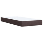 Donkerbruin boxspringbed met ademend vermogen en zachte materiaal vulling - Bedden & bedframes