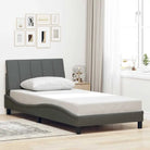 Donkergrijs bedframe met ademend vermogen en duurzaam polyester doek - Donkergrijs / 100 x 200 cm - Bedden & bedframes