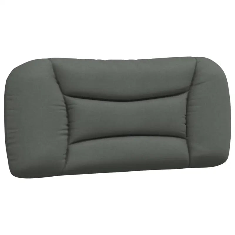 Donkergrijs bedframe met hoofdeinde en multiplex lattenbodem - Bedden & bedframes