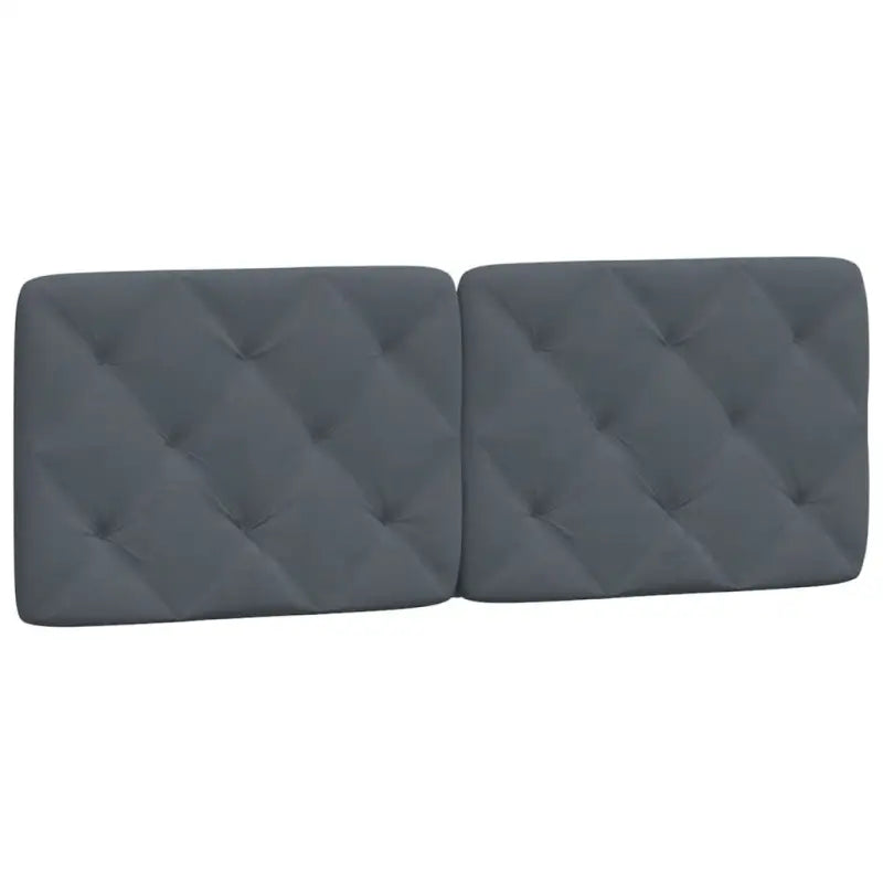 Donkergrijs bedframe met hoofdeinde en multiplex lattenbodem - Bedden & bedframes