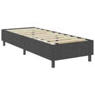 Donkergrijs materiaal bedframe met elegant ontwerp en duurzame constructie - Bedden & bedframes