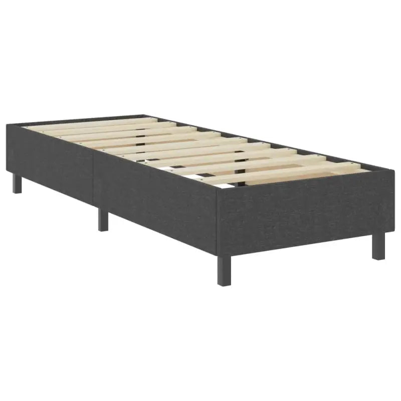 Donkergrijs materiaal bedframe met elegant ontwerp en duurzame constructie - Bedden & bedframes