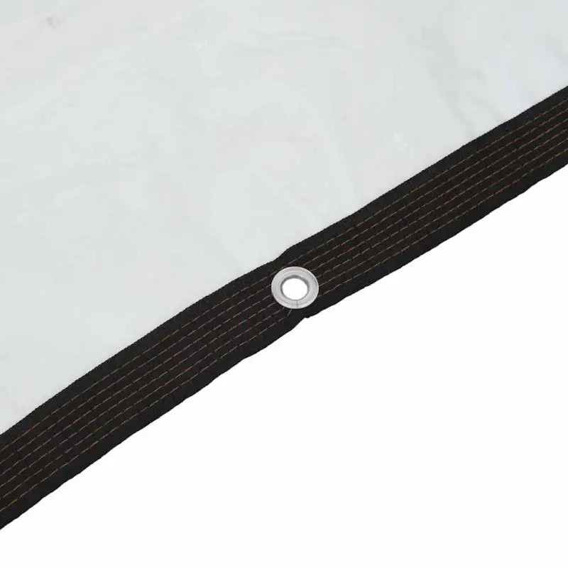 Doorzichtige zeildoek met zwart lint en vier hoeken voor bescherming - Afdekdoeken