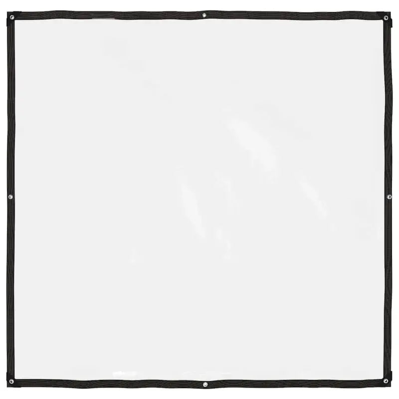 Doorzichtige zeildoek met zwart lint en vier hoeken voor bescherming - 2 x 2 m / 1 - Afdekdoeken