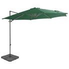 Draagbare voet parasol met uv-bestendig doek en aluminium frame - Parasols en zonneschermen