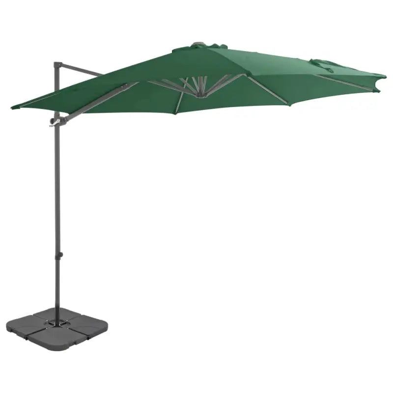 Draagbare voet parasol met uv-bestendig doek en aluminium frame - Parasols en zonneschermen