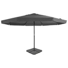 Draagbare voet parasol met UV-bestendig doek en stevig aluminium frame - Parasols en zonneschermen