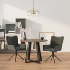 Draaibare eetkamerstoelen met elegant en comfortabel ontwerp - Donkergrijs / 2 - Eetkamerstoelen