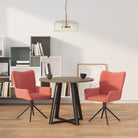 Draaibare eetkamerstoelen met elegant en comfortabel ontwerp - Roze / 2 - Eetkamerstoelen
