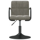 Draaibare Eetkamerstoelen met Fluweel en Stalen Frame - Eetkamerstoelen