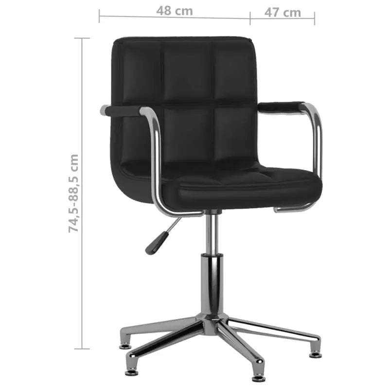 Draaibare Eetkamerstoelen met Kunstleer en Modern Ontwerp - Eetkamerstoelen