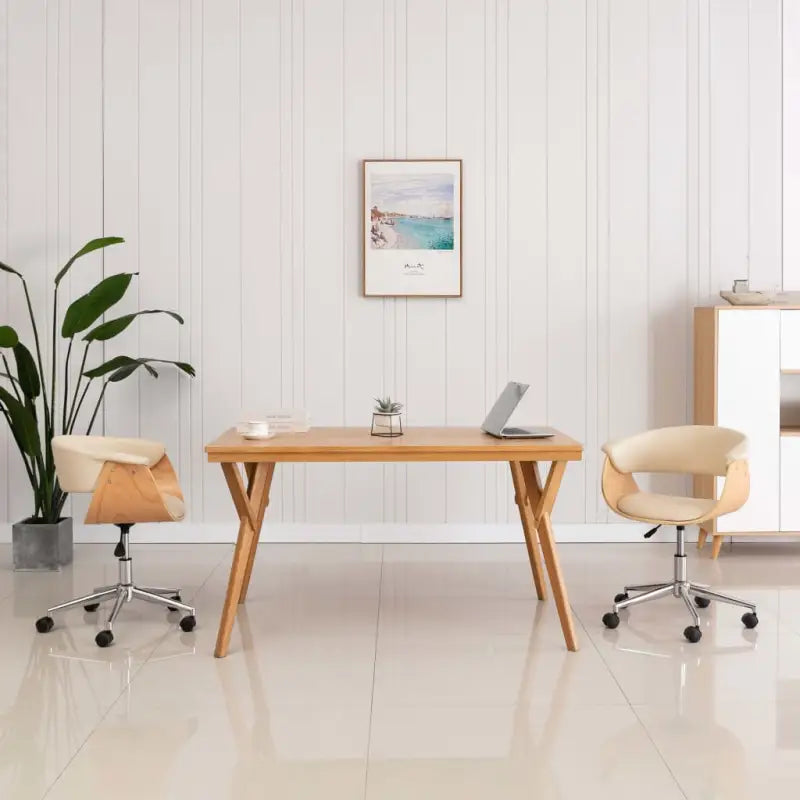 Draaibare Eetkamertafels voor moderne interieurs - Crème / 1 - Eetkamerstoelen