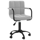Draaibare Eetstoelen in Fluweel voor een Moderne Look - Lichtgrijs / 1 - Eetkamerstoelen