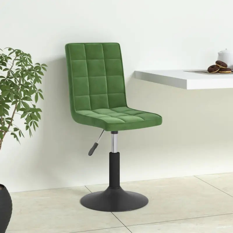 Draaibare eetstoelen met fluweel voor een moderne keukenstijl - Donkergroen / 6 - Eetkamerstoelen