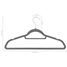 Draaibare haak set van kunststof en metaal met beschermend fluweeloppervlak - Kleerhangers