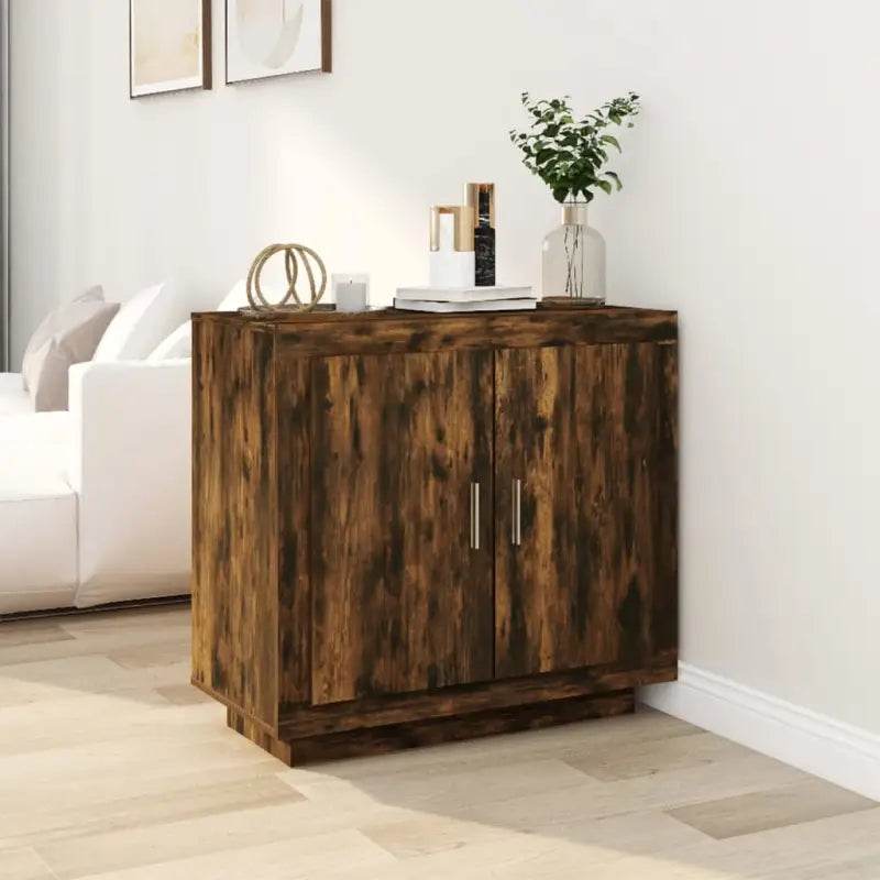 Dressoir in grijs sonoma bewerkt hout met minimalistische charme - Gerookt eiken / 1 - Dressoirs & buffetkasten