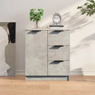 Dressoir in grijs sonoma eiken met bewerkt hout voor een moderne uitstraling - Betongrijs / 1 - Dressoirs & buffetkasten