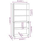 Dressoir in massief grenenhout met aanpasbare afmetingen schap - Dressoirs & buffetkasten