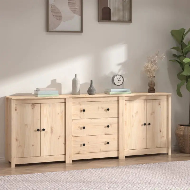 Dressoir in massief grenenhout voor moderne woonruimtes - Naturel / 1 - Dressoirs & buffetkasten