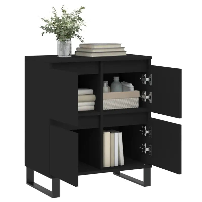 Dressoir met bewerkt hout en ijzeren poten voor een tijdloze uitstraling - Dressoirs & buffetkasten
