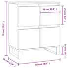 Dressoir met bewerkt hout en ijzeren poten voor een tijdloze uitstraling - Dressoirs & buffetkasten