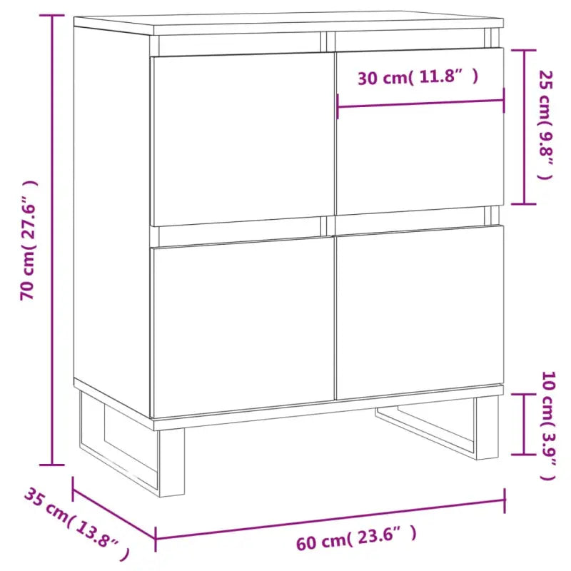 Dressoir met bewerkt hout en ijzeren poten voor een tijdloze uitstraling - Dressoirs & buffetkasten