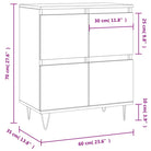 Dressoir met bewerkt hout en ijzeren poten voor een tijdloze uitstraling - Dressoirs & buffetkasten