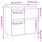 Dressoir met bewerkt hout en ijzeren poten voor een tijdloze uitstraling - Dressoirs & buffetkasten