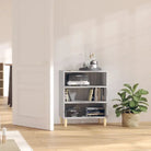 Dressoir met bewerkt hout en stabiele houten poten - Grijs sonoma / 1 - Dressoirs & buffetkasten