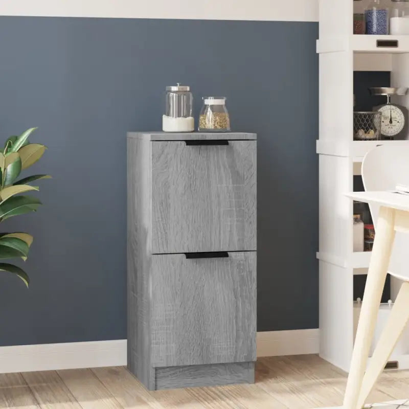 Dressoir met bewerkt hout voor een minimalistische uitstraling - Grijs sonoma / 1 - Dressoirs & buffetkasten