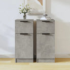Dressoir met bewerkt hout voor minimalistische charme - Betongrijs / 2 - Dressoirs & buffetkasten