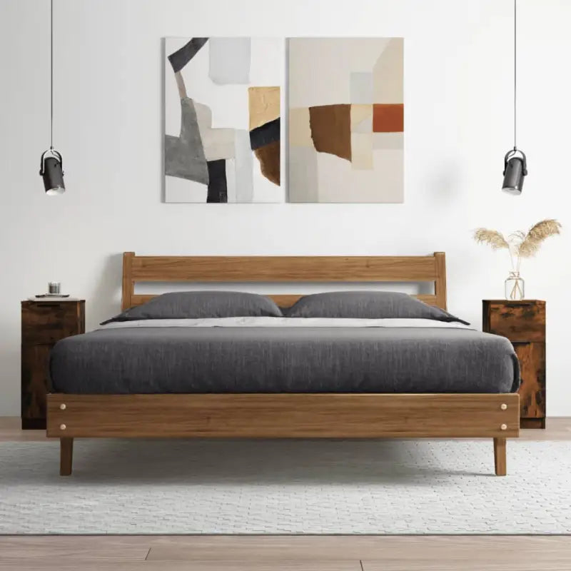 Dressoir met bewerkt hout voor minimalistische charme - Gerookt eiken / 1 - Dressoirs & buffetkasten