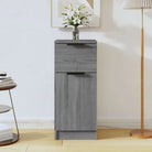 Dressoir met bewerkt hout voor minimalistische charme - Grijs sonoma / 1 - Dressoirs & buffetkasten
