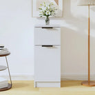 Dressoir met bewerkt hout voor minimalistische charme - Wit / 1 - Dressoirs & buffetkasten