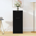 Dressoir met bewerkt hout voor minimalistische charme - Zwart / 1 - Dressoirs & buffetkasten