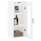 Dressoir met hoogglans wit en bewerkt hout voor een elegante interieur - Dressoirs & buffetkasten