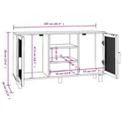 Dressoir met hoogwaardig duurzaam bewerkt hout voor in huis - Dressoirs & buffetkasten