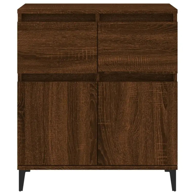 Dressoir met metalen poten en bewerkt hout voor een stijlvol interieur - Dressoirs & buffetkasten