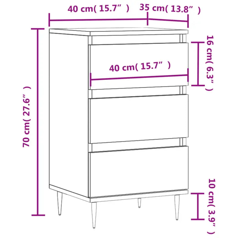 Dressoir met metalen poten van bewerkt hout voor een tijdloze uitstraling - Dressoirs & buffetkasten
