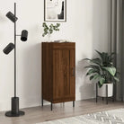 Dressoir met metalen poten van bewerkt hout voor een tijdloze uitstraling - Bruineiken / 1 - Dressoirs & buffetkasten