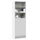 Dressoir met RGB LED-verlichting en bewerkt hout voor een moderne uitstraling - Wit / 1 / 69 cm - Dressoirs &