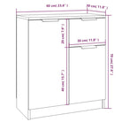 Dressoir met stevig blad en bewerkt hout voor een minimalistisch interieur - Wit / 1 - Dressoirs & buffetkasten