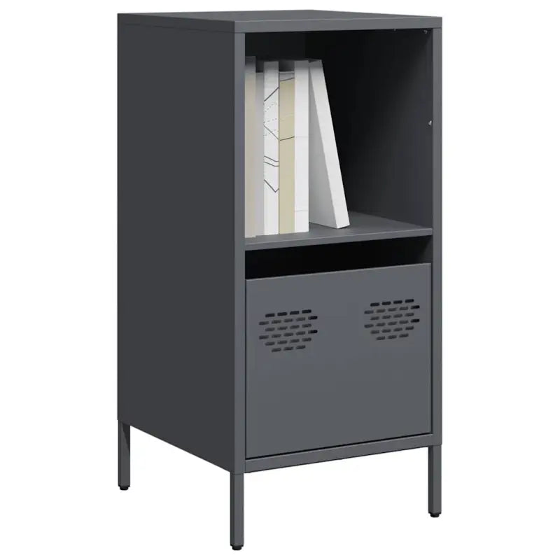 Dressoir met stevig tafelblad van koudgewalst staal - Antraciet / 1 / 35 cm - Dressoirs & buffetkasten