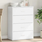 Dressoir of buffetkast van bewerkt hout met trendy en stevig design - Wit / 1 - Dressoirs & buffetkasten