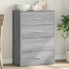 Dressoir of buffetkast van bewerkt hout met trendy en stevig design - Grijs sonoma / 1 - Dressoirs & buffetkasten